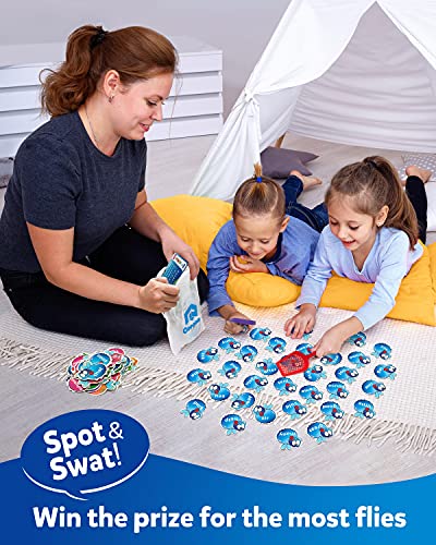 Coogam Sight Words Swat Game con 400 Fry Site Words y 4 Fly Swatters Set, Dolch Word List Phonics, Literacy Learning Reading Flash Cards Juegos de juguete para niños de 3 4 5 años