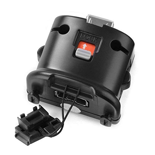 COOLEAD Adaptador Motion Plus para Wii Mando a Distancia Reemplazo Adaptador de Sensor Motion Plus para Wii Remoto Controller (Producto de Terceros) (Negro)