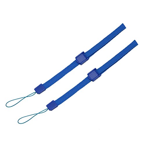 Correa de mano para Sony PSP 1000 2000 3000 Go PS Vita PS3 Move cámaras, Nintendo DS Lite DSi DSi XL 2DS 3DS 3DS XL Wii Remoto Wii U, reproductores de música MP3 (2 unidades), color azul