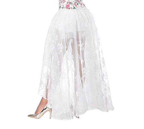 COSWE Falda negra Irregular Steampunk Cocktail Party faldas góticas para las mujeres