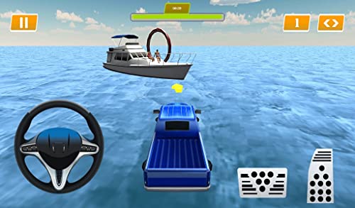 Crazy Prado Surfer - Driving Floating Water Car 3D 4x4 Jeep Beach Driving Racing Simulation Free Water Surfing Car Adventure Simulator Games For Kids
