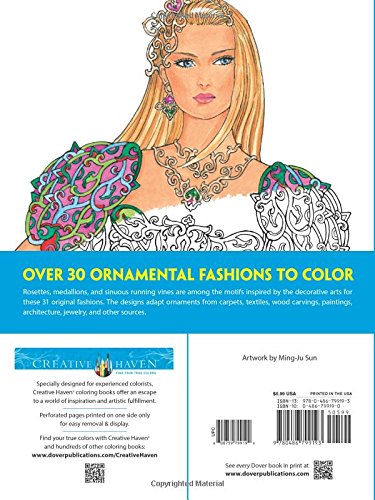 Creative Haven Ornamental Fashions Coloring Book