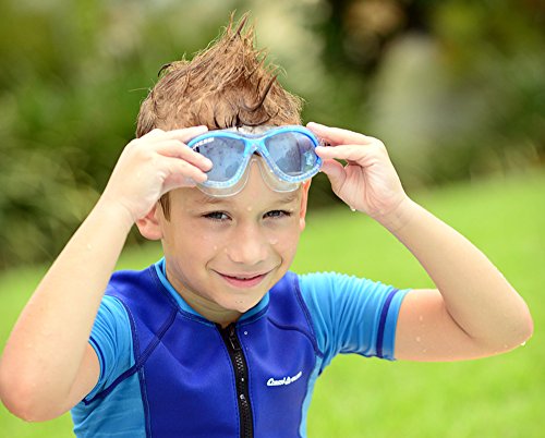 Cressi Cobra Kid Gafas de Piscina para Niños, Color Transparente / Azul royal, Talla Única