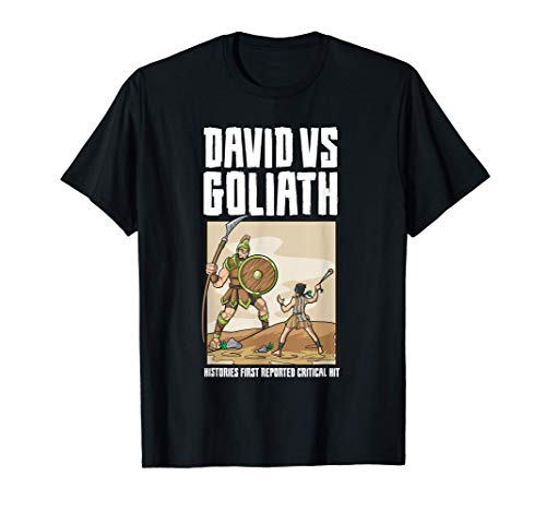 Critical Hit Funny RPG Joke Meme DM David Goliath Memes Camiseta