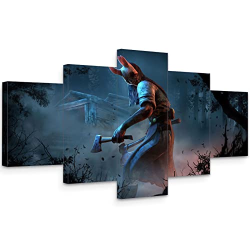 Cuadros Decoracion 5 Paneles Dead By Daylight Game Canvas Wall Art Painting Póster Moderno Imagen Decoración Del Hogar Impresión de Lienzo Sin Marco Tamaño A