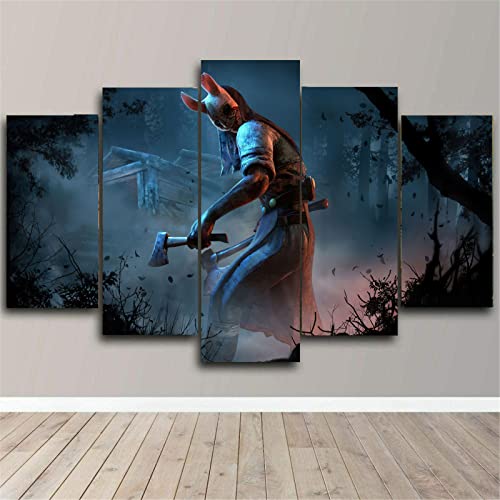 Cuadros Decoracion 5 Paneles Dead By Daylight Game Canvas Wall Art Painting Póster Moderno Imagen Decoración Del Hogar Impresión de Lienzo Sin Marco Tamaño A