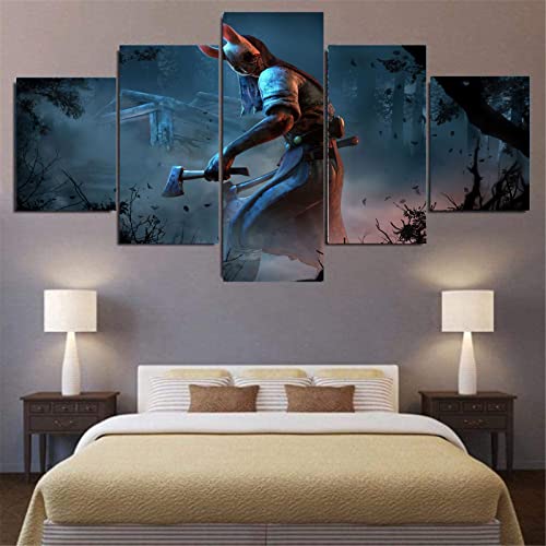 Cuadros Decoracion 5 Paneles Dead By Daylight Game Canvas Wall Art Painting Póster Moderno Imagen Decoración Del Hogar Impresión de Lienzo Sin Marco Tamaño A