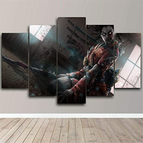 Cuadros Decoracion 5 Piezas Dead By Daylight Game Canvas Wall Art Pictures Poster Decoración Del Hogar Sin Marco Impresión de Lienzo Tamaño B