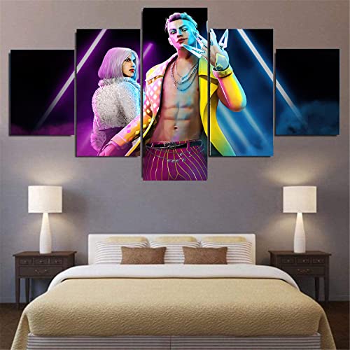 Cuadros Decoracion Dead By Daylight Game Canvas Wall Art 5 Piezas Impresión de Lienzo Imagen Decoración Del Hogar Póster Pintura Sin Marco Tamaño B