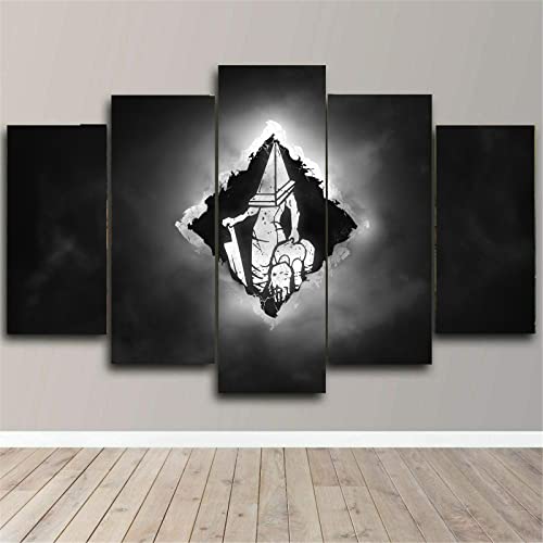 Cuadros Decoracion Dead By Daylight Game Canvas Wall Art 5 Piezas Póster de Imagen Decoración Del Hogar Pintura Sin Marco Impresión de Lienzo Tamaño C