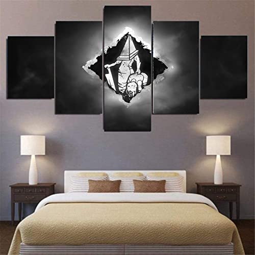 Cuadros Decoracion Dead By Daylight Game Canvas Wall Art 5 Piezas Póster de Imagen Decoración Del Hogar Pintura Sin Marco Impresión de Lienzo Tamaño C