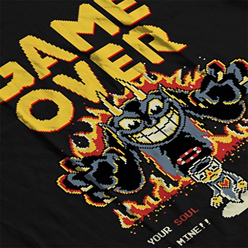 Cuphead 8 bit Game Over Deal with Devil Men's T-Shirt