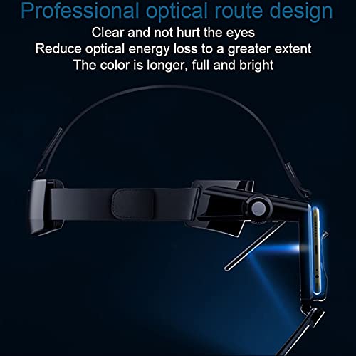 CYLZRCl Gafas Inteligentes AR Mejoradas Auriculares Los Vidrios 3D VR Casco Realidad Virtual Auriculares VR para Teléfono Inteligente 4.7-6.0 Pulgadas (Color : VR)