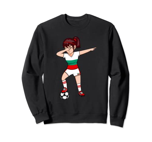 Dabbing Niña Chica Bulgaria Fútbol Niños Jugador Dab Deporte Sudadera