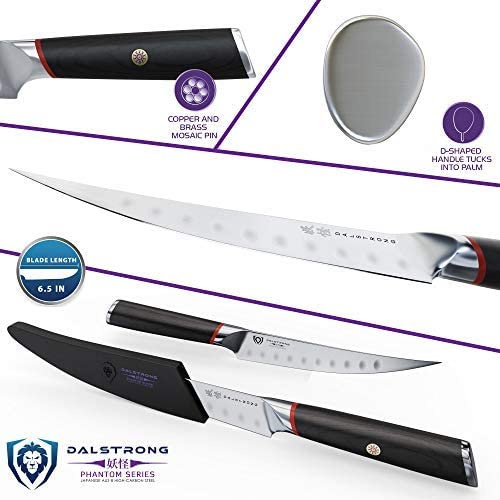 DALSTRONG - Boning & Fillet Knife - 6.5" - Phantom Series - Japanese High-Carbon - AUS8 Steel - Sheath