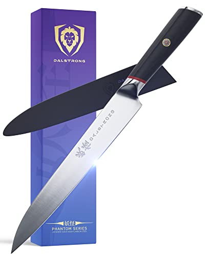 DALSTRONG Yanagiba Sushi Knife - 9.5" - Phantom Series - Japanese High-Carbon - AUS8 Steel - Pakkawood Handle - w/Sheath