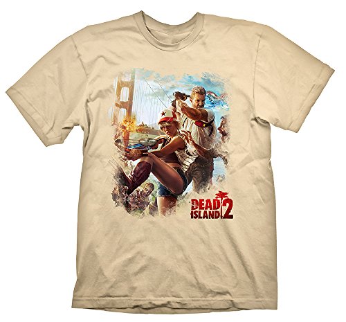 Dead Island 2 T-Shirt Key Art Golden Gate Cream, L [Importación Alemana]