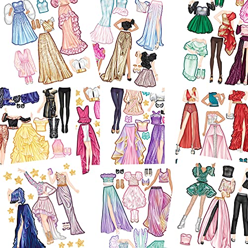 Depesche 11597 TopModel Dress Me Up-Libro jóvenes diseñadores de Moda, 24 páginas y Muchas Pegatinas, Aprox. 18 x 17,5 x 1,2 cm, Color carbón