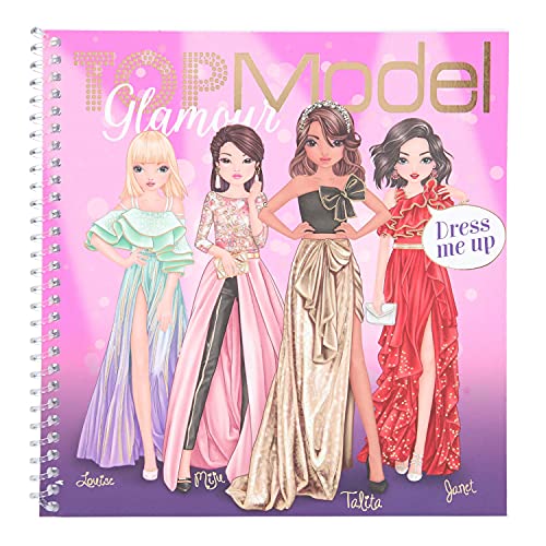 Depesche 11597 TopModel Dress Me Up-Libro jóvenes diseñadores de Moda, 24 páginas y Muchas Pegatinas, Aprox. 18 x 17,5 x 1,2 cm, Color carbón