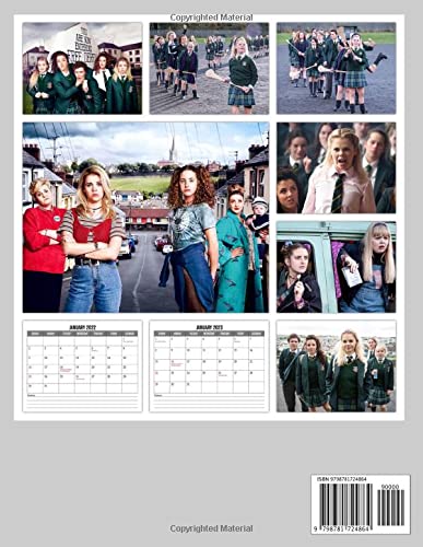 Derry Girls 2022 Calendar: Sitcom TV Series Squared Mini Planner Jan 2022 to Dec 2022 PLUS 6 Extra Months | Photos Pictures Christmas Gift Idea For Boys, Girls, Teens & Adults