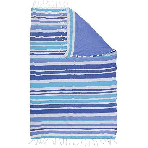 DHestia - Pareo Toalla de Playa con Rizo y Flecos de 100x150 cmMINAR Azul