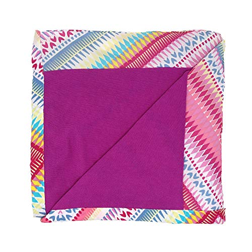 DHestia - Pareo Toalla de Playa Estampado y Rizo para Secarse de 100x150 cm Kuala Fucsia