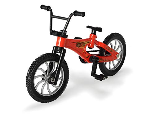 Dickie Toys Stunt Bike, Trucos Dedos, Bicicleta de Juguete, 3 Modelos, Color Rojo, Verde, Azul (203341019)