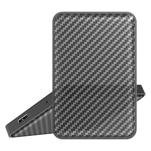 Disco Duro Externo 1TB Portátil Resistente a los Golpes Disco Duro USB3.0 HDD Almacenamiento Compatible para PC, Mac, Laptop, Chromebook, PS4, Xbox One-Negro/Gris (Sarga)