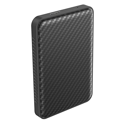 Disco Duro Externo 1TB Portátil Resistente a los Golpes Disco Duro USB3.0 HDD Almacenamiento Compatible para PC, Mac, Laptop, Chromebook, PS4, Xbox One-Negro/Gris (Sarga)