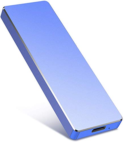 Disco Duro Externo portátil de 2TB Disco Duro Externo USB 3.1 de Alta Velocidad Disco Duro Externo Disco Duro Externo para Mac, PC, Laptop (2TB, Blue)