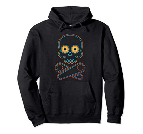 Diseño clásico de pinball diseño retro calavera Regalo Sudadera con Capucha