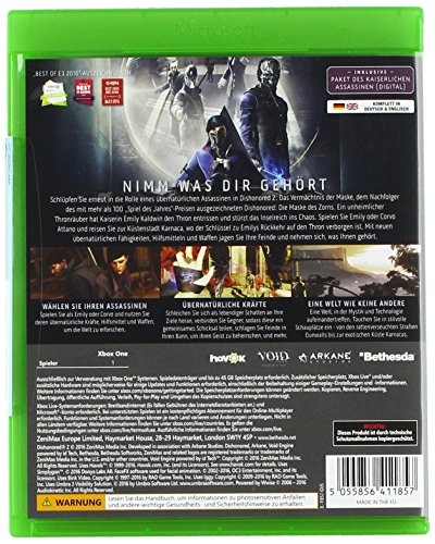 Dishonored 2: Das Vermächtnis Der Maske - Limited Edition (Inkl. Definitive Edition) [Importación Alemana]
