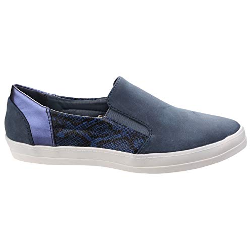 Divaz - Zapatillas/Zapatos Casuales sin Cordones Minaj para Mujer señora (38 EUR) (Azul)
