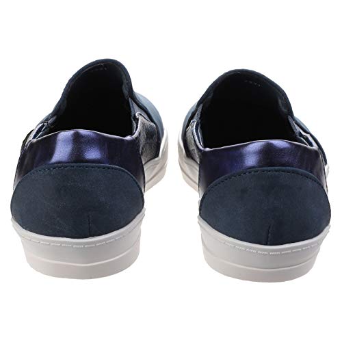 Divaz - Zapatillas/Zapatos Casuales sin Cordones Minaj para Mujer señora (38 EUR) (Azul)