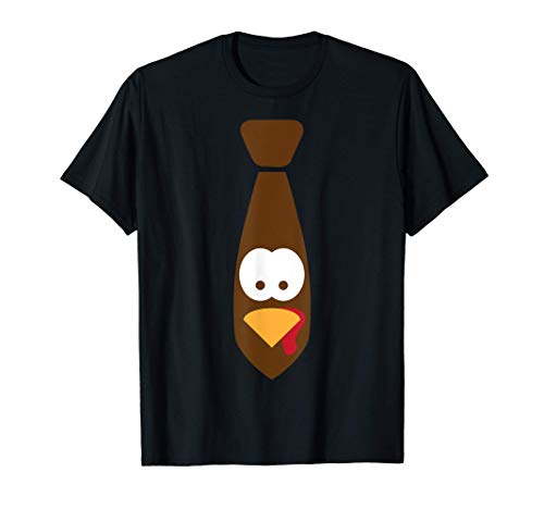 Divertida corbata de cara al pavo de Acción de Gracias Camiseta