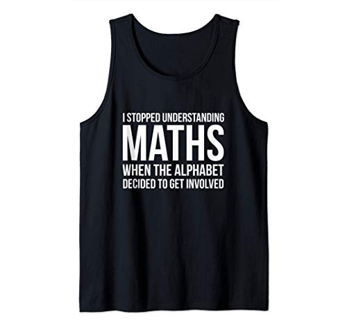 Divertido Álgebra sobre matemáticas y el alfabeto Camiseta sin Mangas