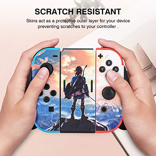 DLseego Pegatina protectora para Nintendo Switch, diseño de Zelda Breath of The Wild