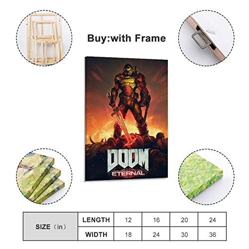 Doom Eternal - Póster decorativo para pared (40 x 60 cm)