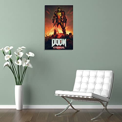 Doom Eternal - Póster decorativo para pared (40 x 60 cm)