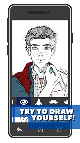 Draw Your Hipster Portrait Sketch: Picture Editing App for Boys and Girls