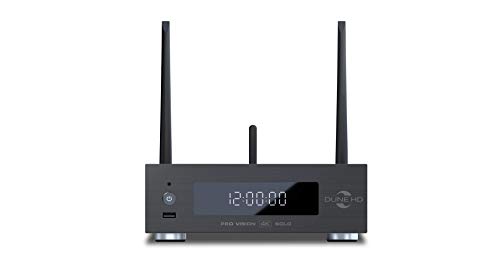 Dune HD Pro Vision 4K Solo | Dolby Vision | HDR10+ | Ultra HD | 3D | DLNA | Media Player y Android Smart TV Box | RTD1619 | 3.5 SATA HDD Rack | HD Audio, 2 x HDMI, BT, WiFi, 4 GB/32 GB