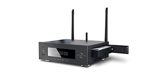 Dune HD Pro Vision 4K Solo | Dolby Vision | HDR10+ | Ultra HD | 3D | DLNA | Media Player y Android Smart TV Box | RTD1619 | 3.5 SATA HDD Rack | HD Audio, 2 x HDMI, BT, WiFi, 4 GB/32 GB