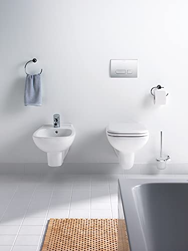 Duravit 0067310000 D-Code - Asiento con tapa de inodoro (bisagras de acero fino)