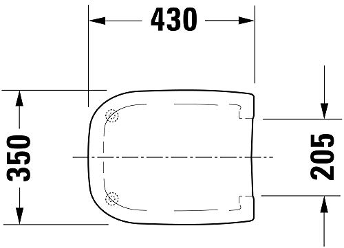 Duravit 0067310000 D-Code - Asiento con tapa de inodoro (bisagras de acero fino)