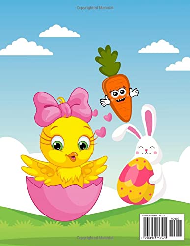 Easter Coloring Book: Happy Easter Coloring Book For Kids Ages 4-8, Cute and Fun Images, Happy Easter Bunny Coloring Book Gifts For Kids