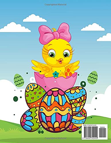 Easter Coloring Book: Happy Easter Coloring Book For Kids Ages 4-8, Easter, Coloring Book For Relaxation Fun and Unique, Happy Easter Coloring Book For Kids 30 Pages Funny Activities