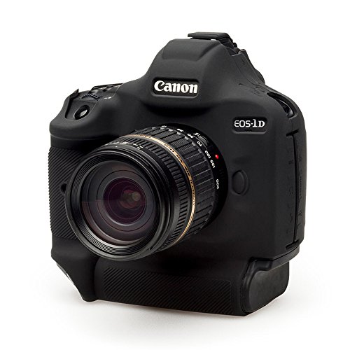 Easycover cámara de Silicona Armor Skin para cámara réflex Digital Canon EOS 1DX, MKII. Negro Funda.