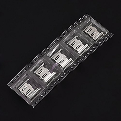 Eboxer 5Pcs Conector HDMI para Sony Playstation 4 1000/1100/1200, Conector de Interfaz de Enchufe de Puerto HDMI para Consola de Sony Playstation 4, Pieza de Repuesto y Reparación para PS4