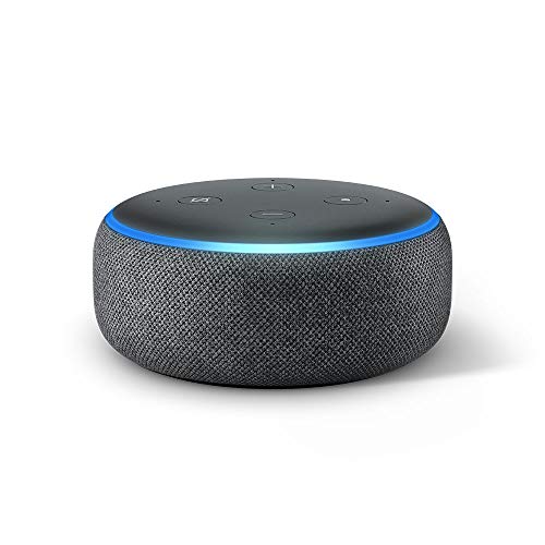 Echo Dot (3.ª generación) Reacondicionado Certificado - Altavoz inteligente con Alexa, tela de color antracita