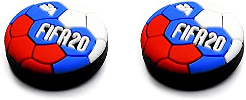 Einuz 2 unids silicona analógico pulgar Stick Grips Joystick cubierta tapa para PS5 PS4 Pro PS3 controlador Thumbstick Cap para Xbox 360 Xbox One Slim X Elite Switch Pro Controller (fifa20)